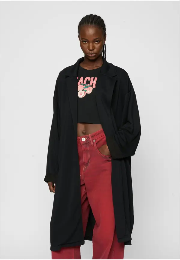Urban Classics Women's Modal Terry Oversized Coat Black