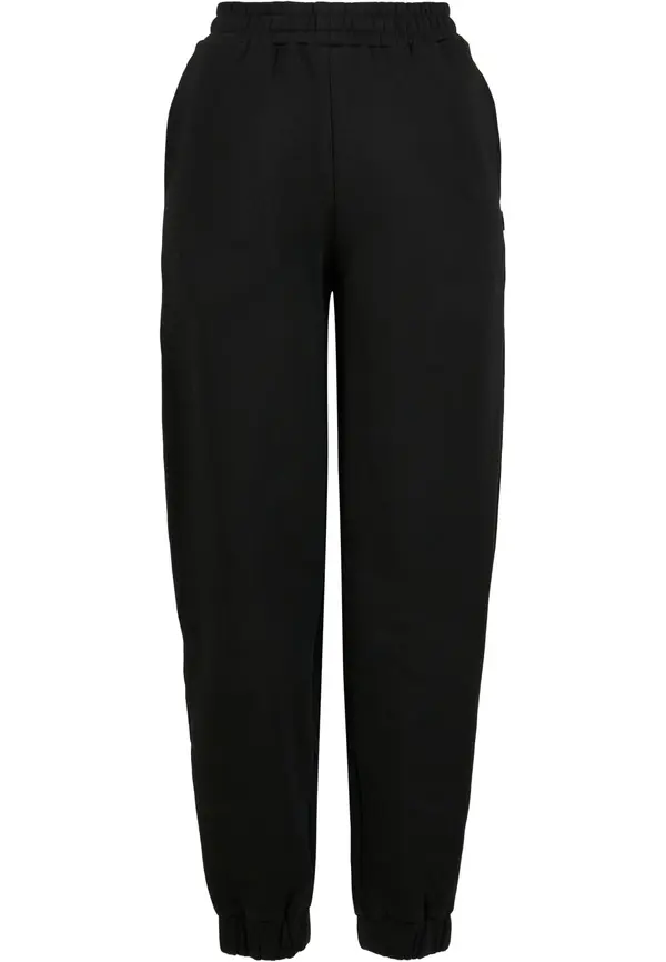 Urban Classics Women's Organic Balloon Sweatpants with High Waist - Black