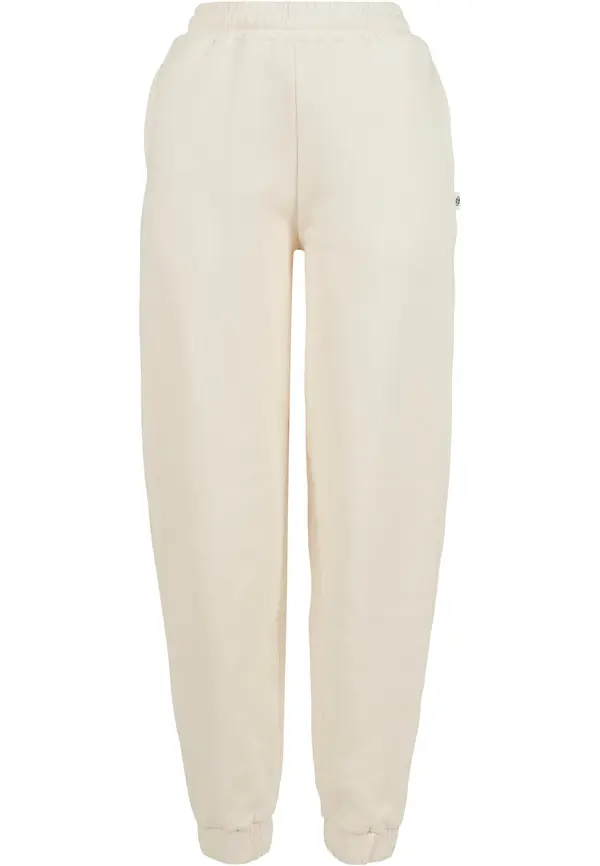 Urban Classics Women's organic balloon sweatpants with high waist whitesand