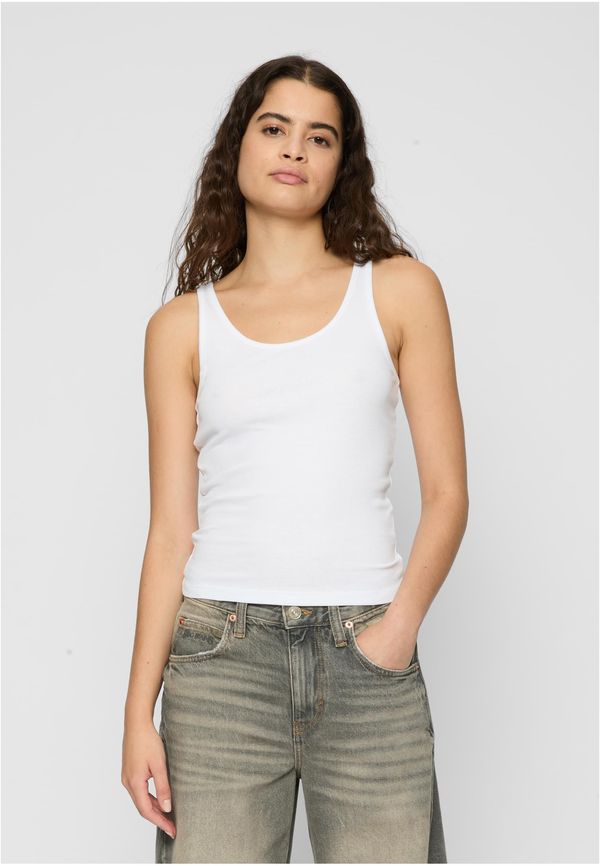 Urban Classics Women's Organic Basic Tank Top 2 Pack - White + White