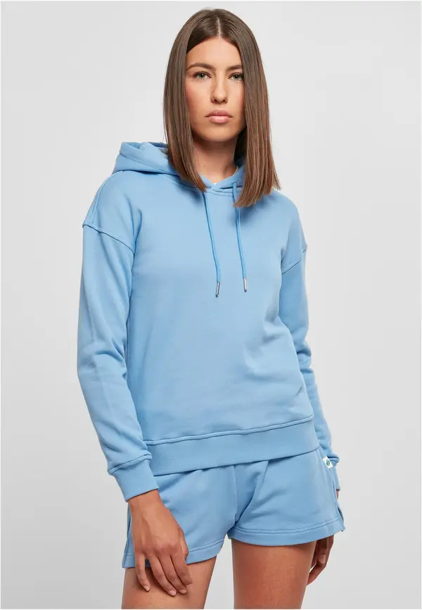 Urban Classics Women's Organic Hoodie Horizontal Blue