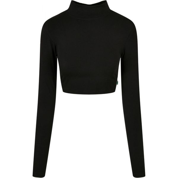Urban Classics Women's Organic Long Sleeve Turtleneck - Black
