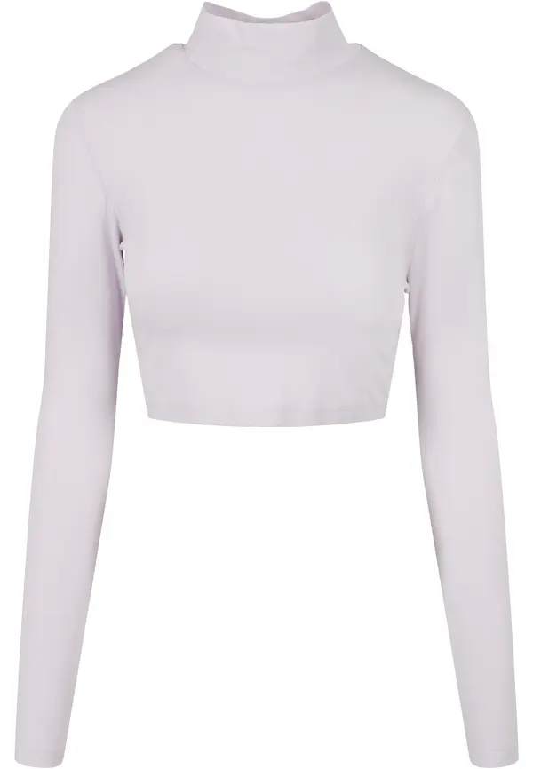 Urban Classics Women's Organic Long Sleeve Turtleneck - Lilac