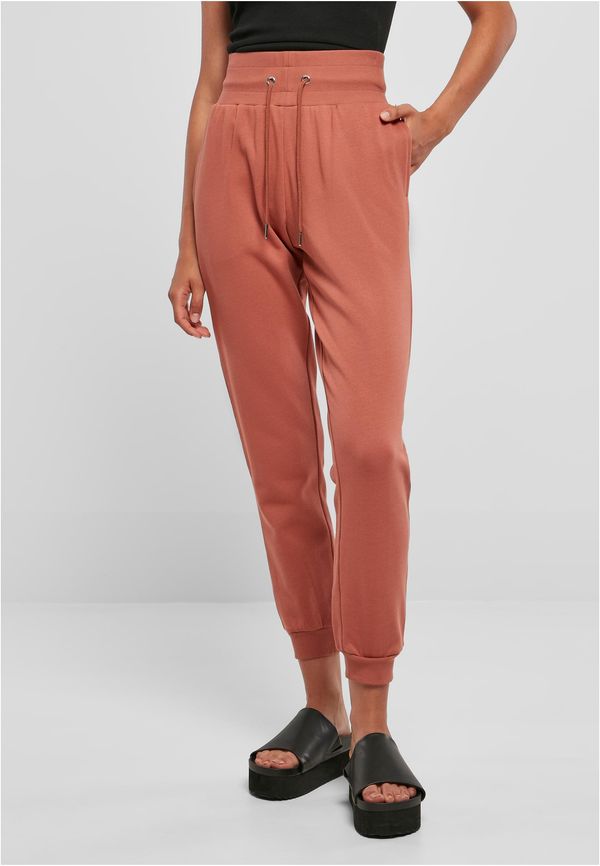Urban Classics Women's Organic Terracotta High Waist Trousers