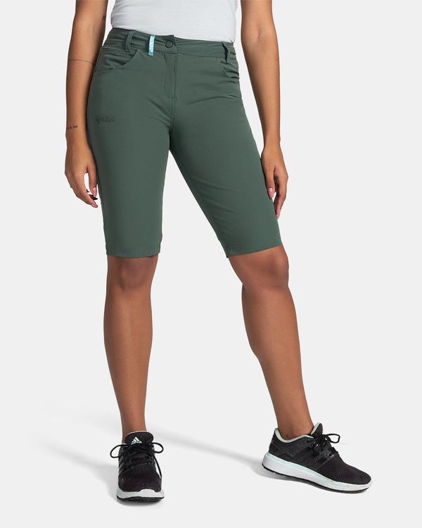Kilpi Women's outdoor shorts Kilpi SYLANE-W Dark green
