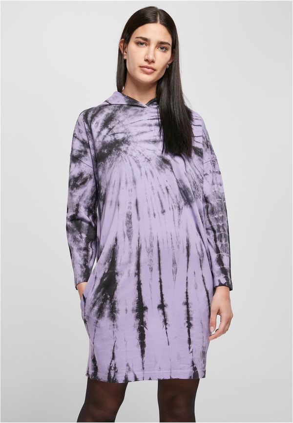 UC Ladies Women's oversized dress with black/lavender hooded tie