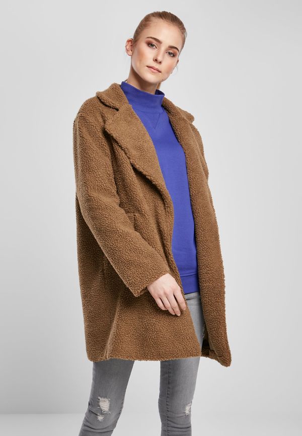 Urban Classics Women's oversized Sherpa coat of the middle class