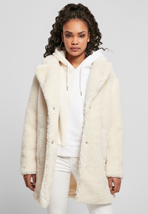UC Ladies Women's Oversized Sherpa Coat whitesand
