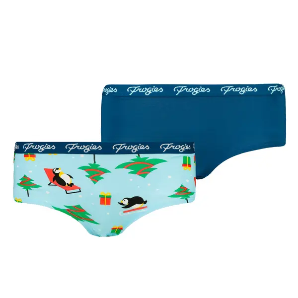 Frogies Women's panties Penguins 2P Frogies Christmas