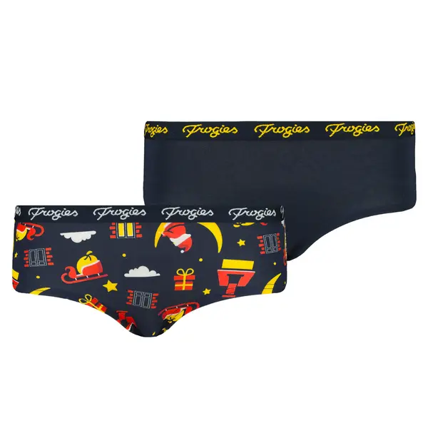 Frogies Women's panties Santa Moon 2P Frogies Christmas