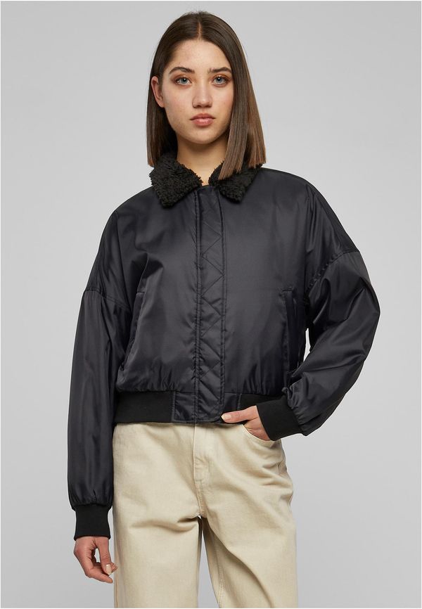 UC Ladies Women's Pilot Bomber Jacket Black/Black