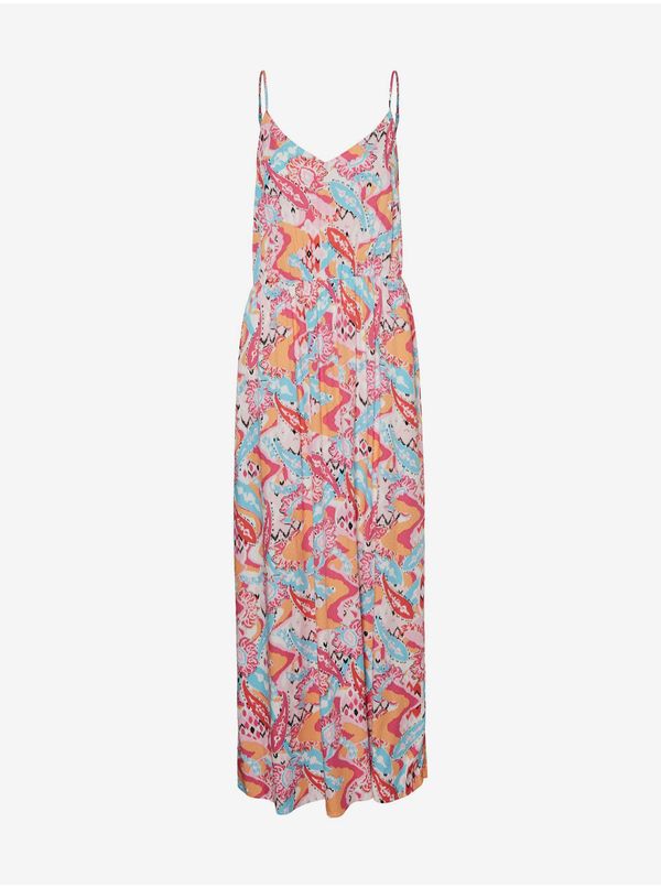 Vero Moda Women's pink patterned maxi dress VERO MODA Ussi - Women