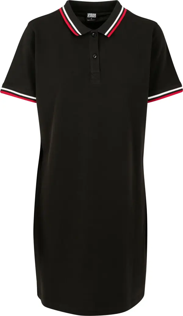 Urban Classics Women's Polo Dress Black