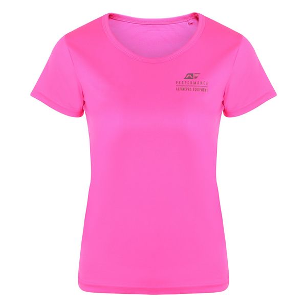 ALPINE PRO Women's quick-drying T-shirt ALPINE PRO CLUNA pink glo