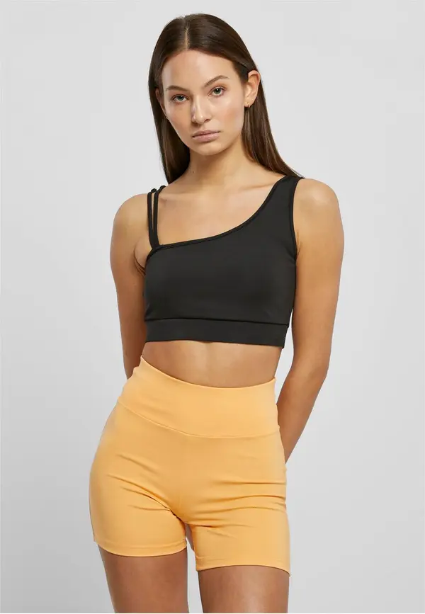 Urban Classics Women's Recycled Asymmetrical Bra Black