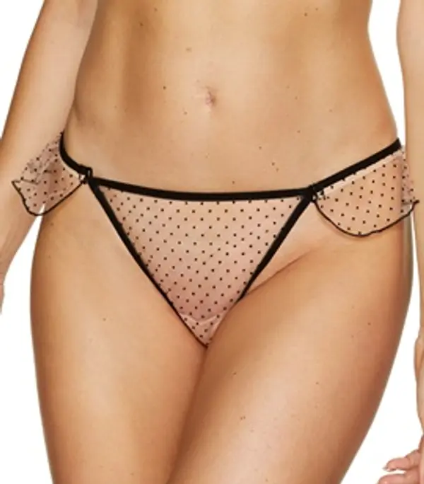 Gorteks Women's romantic thong Clio / S - beige