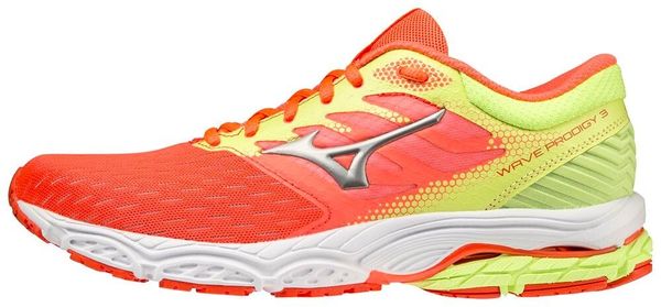 Mizuno Women's running shoes Mizuno Wave Prodigy 3 Neon Flame/Silver UK 8