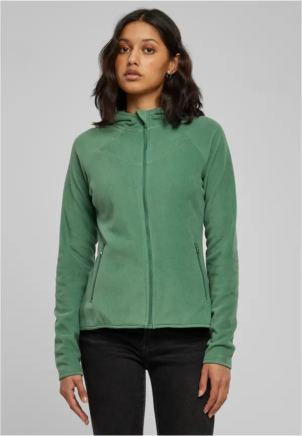Urban Classics Women's Sage Hood Polar Fleece with Zip