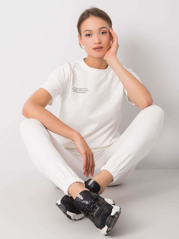 Fashionhunters Women's set RUE PARIS Ecru