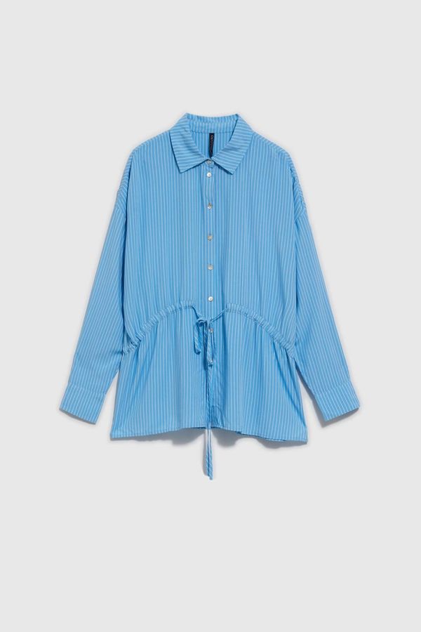 Moodo WOMEN'S SHIRT L-KO-4014 L.Blue