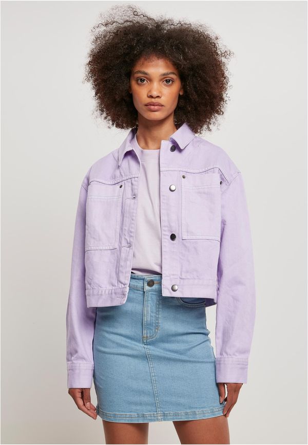 Urban Classics Women's Short Boxing Work Jacket Lilac