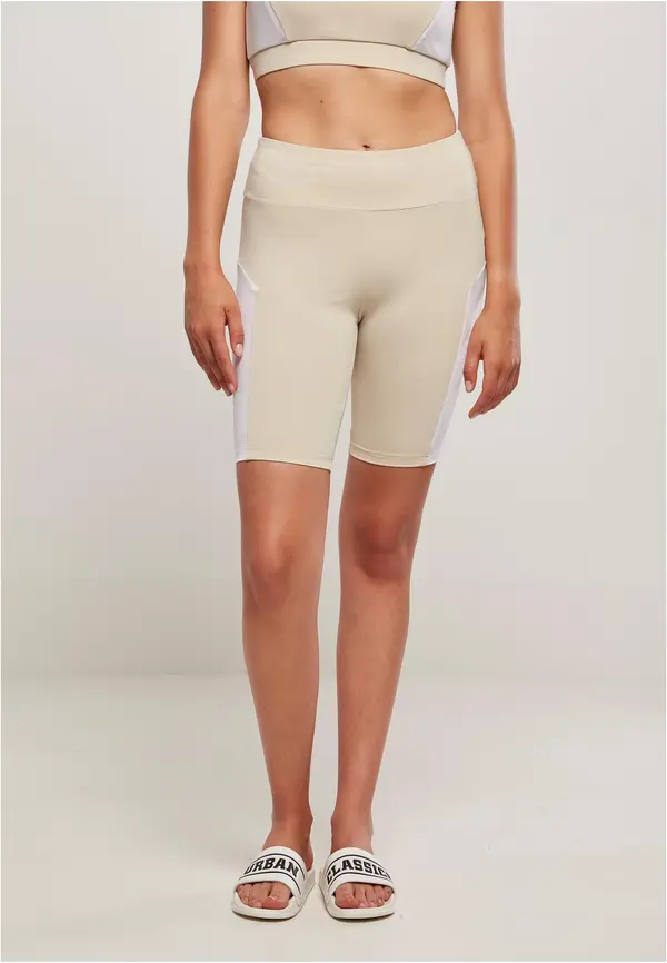 Urban Classics Women's shorts Color Block Cycle softseagrass/white