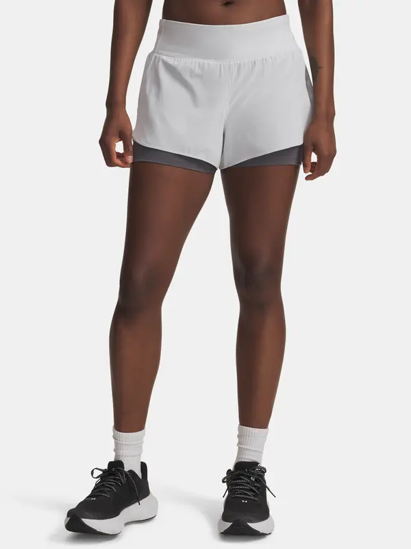 Under Armour Women's shorts Under Armour UA Launch Pro 3in 2in1 Shorts-GRY - Women's