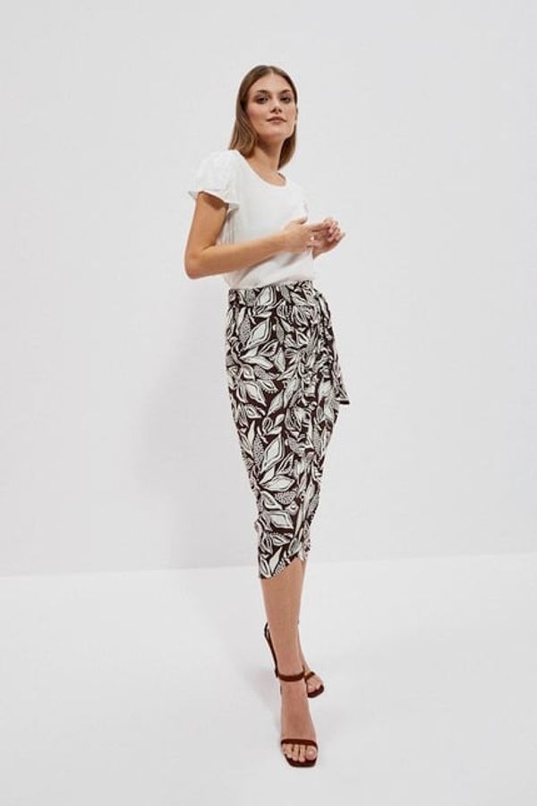 Moodo WOMEN'S SKIRT L-SC-4014 D.OAK