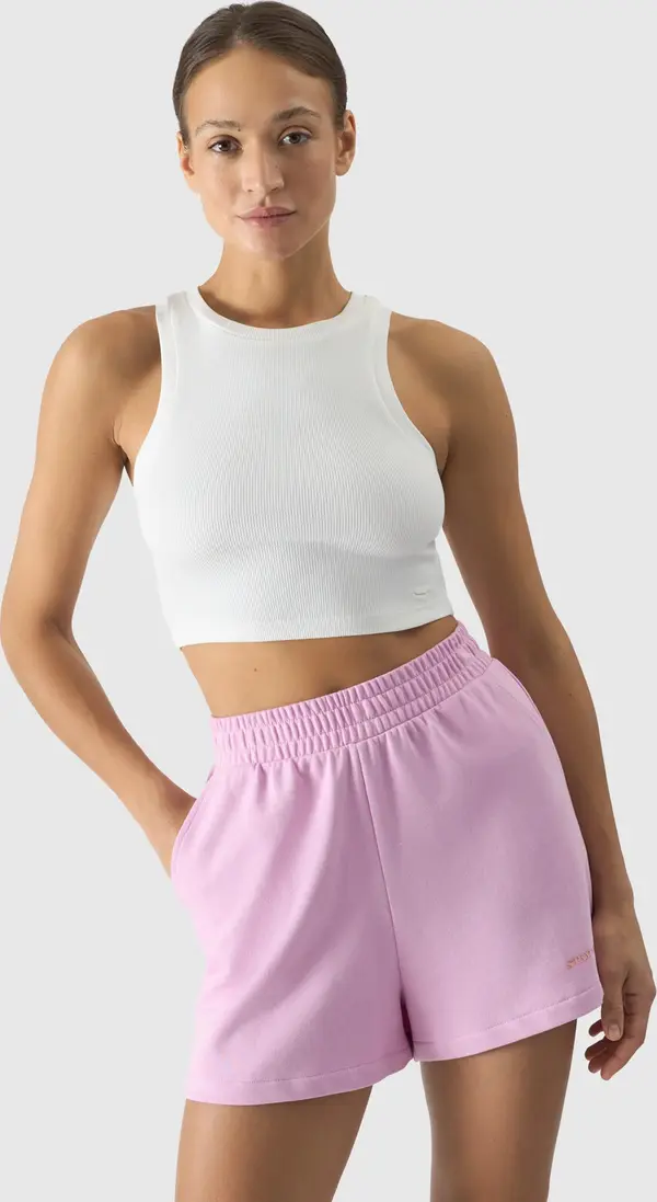 4F Women's Slim 4F Crop Top - Cream