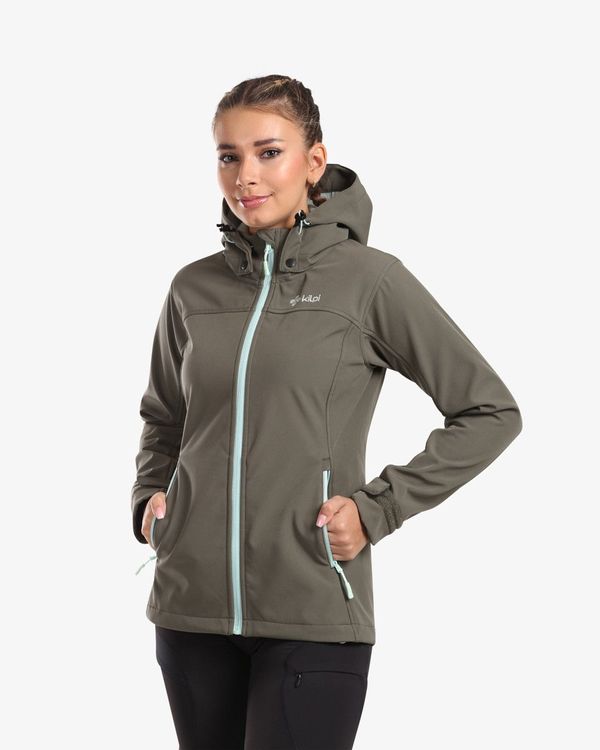 Kilpi Women's softshell jacket Kilpi RAVIA-W Dark green