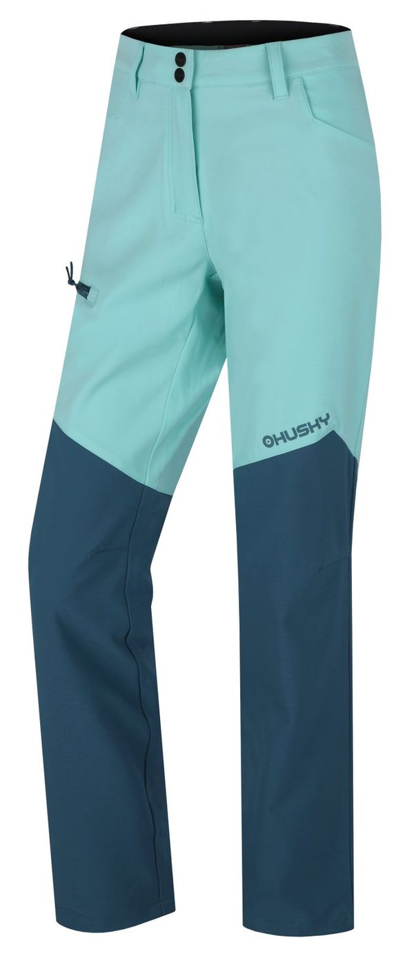HUSKY Women's softshell pants Kavia L mint/turquoise