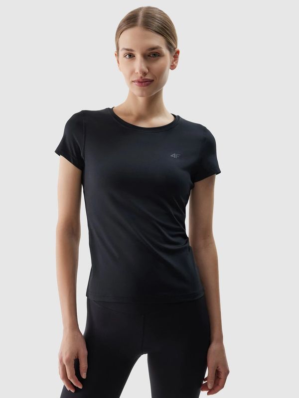 4F Women's Sports T-Shirt Made of 4F Recycled Materials - Black