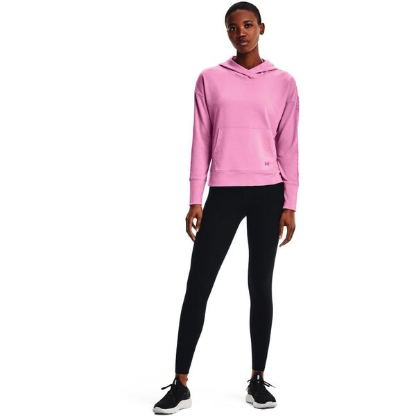 Under Armour Women's sweatshirt Under Armour Rival Terry Taped Hoodie Planet Pink M