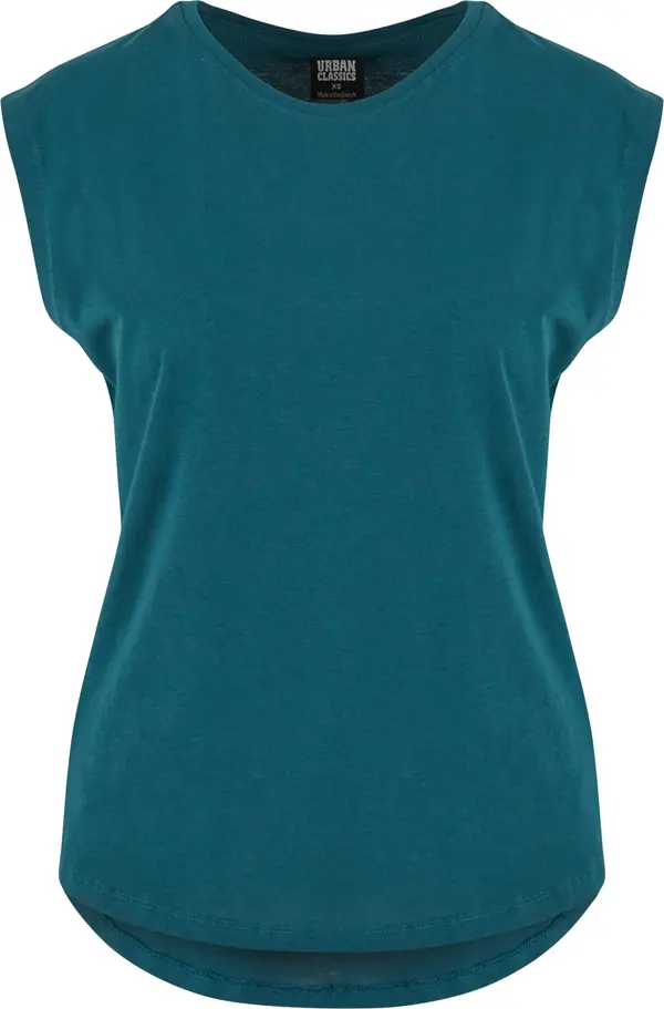 Urban Classics Women's T-shirt Basic Shaped Teal