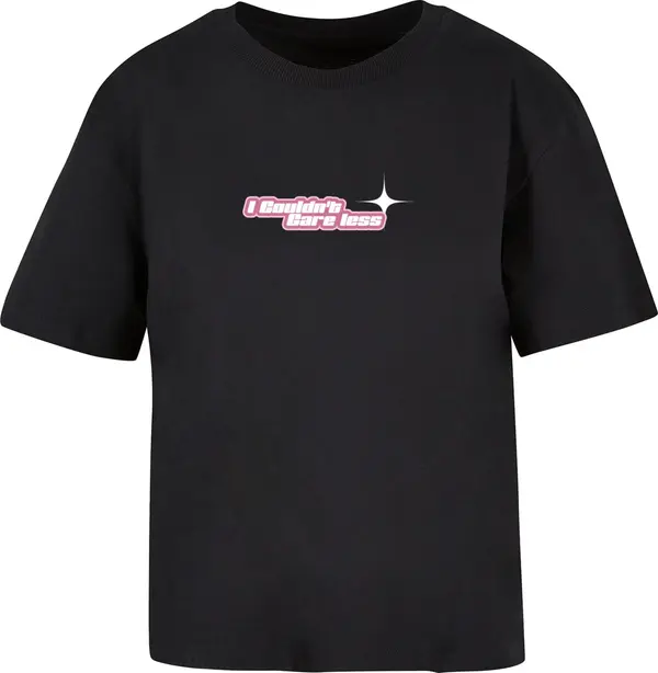 Mister Tee Women's T-shirt Couldn't Care Less black