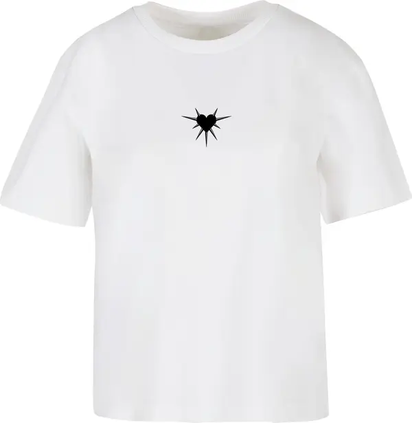 Mister Tee Women's T-shirt Dangerous Heart white