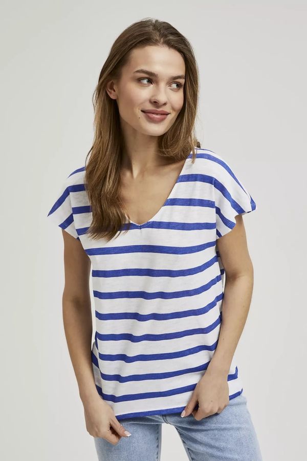 Moodo Women's T-shirt MOODO - white/blue