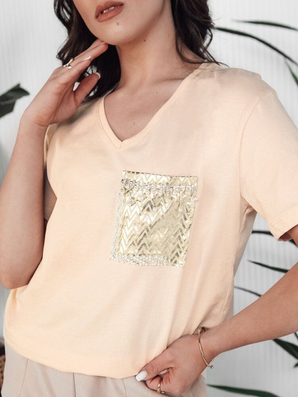 DStreet Women's T-shirt TASTI, peach, Dstreet