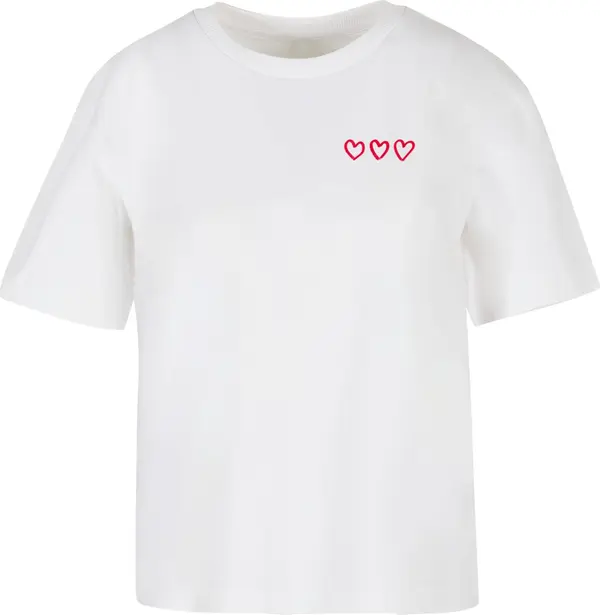 Mister Tee Women's T-shirt Three In A Row white