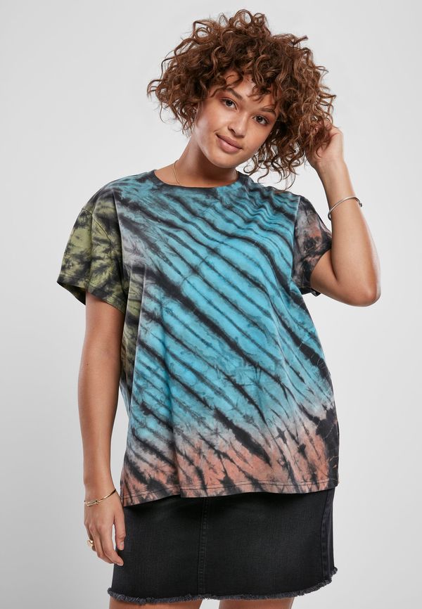 UC Ladies Women's T-shirt Tie Dye Boyfriend Tee black