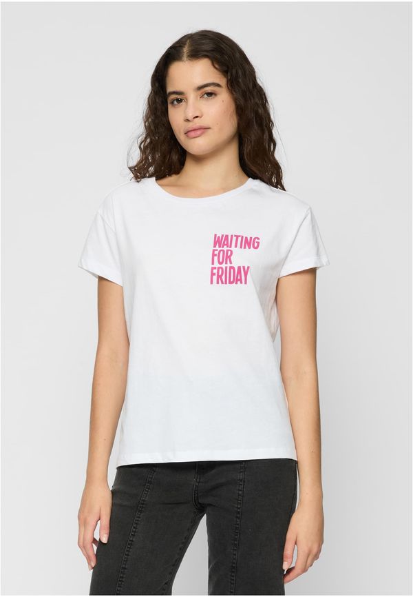 Mister Tee Women's T-shirt Waiting For Friday white