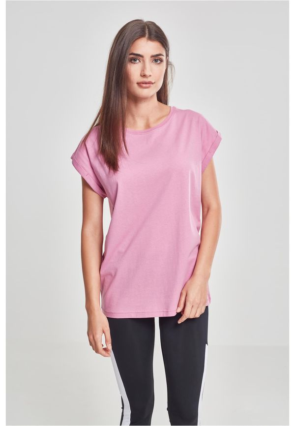 Urban Classics Women's T-shirt with extended shoulder coolpink