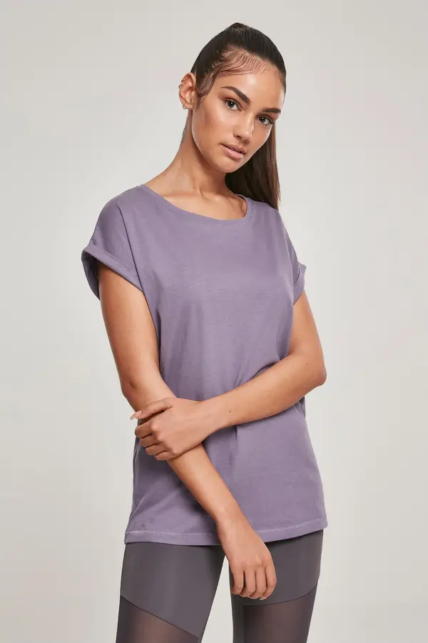 Urban Classics Women's T-shirt with extended shoulder dusty purple