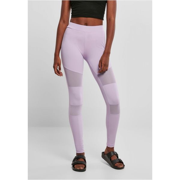 Urban Classics Women's Tech Mesh Lilac Leggings