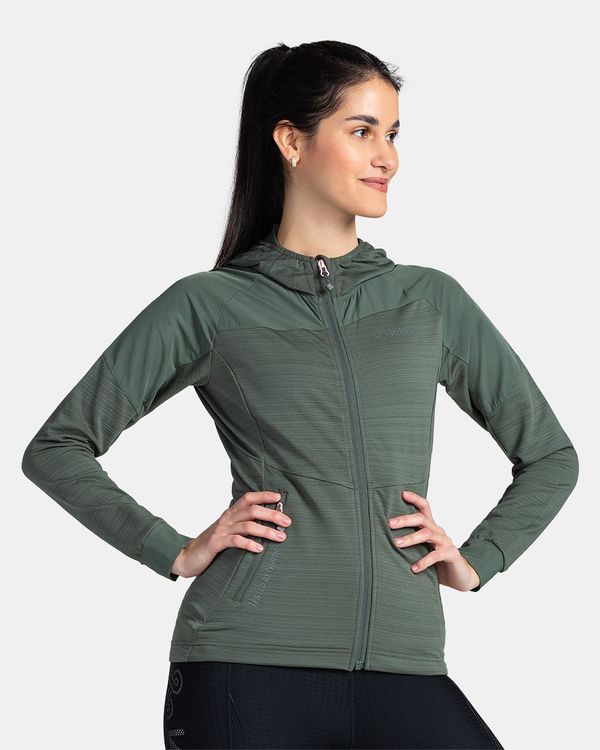 Kilpi Women's technical sweatshirt KILPI MEMPHIS-W Dark green