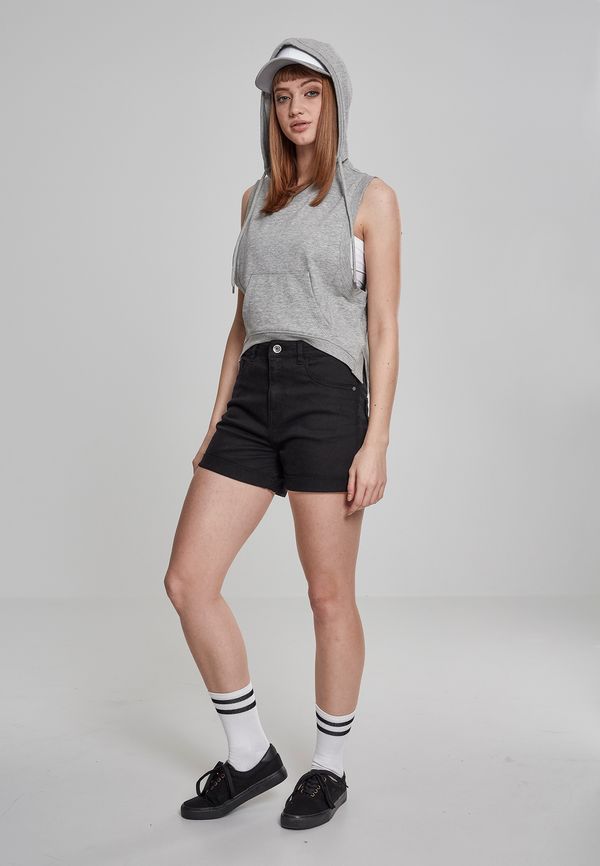 Urban Classics Women's terry tank top with hood grey