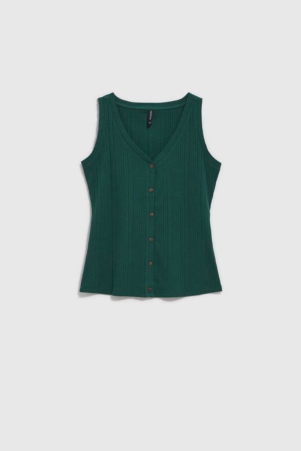 Moodo WOMEN'S TOP L-TS-4070 PALM LEAF