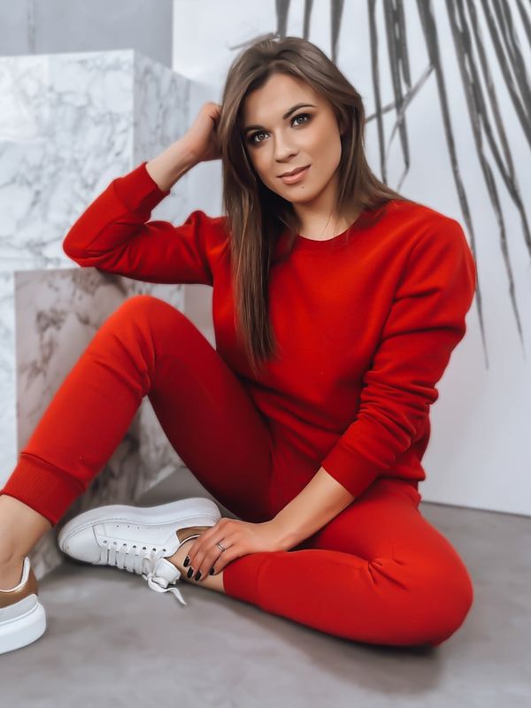 DStreet Women's Tracksuit FITT Red Dstreet