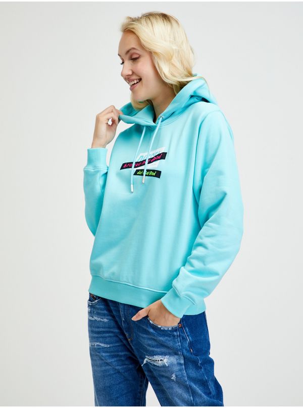 Diesel Women's Turquoise Diesel Ang Hoodie - Women