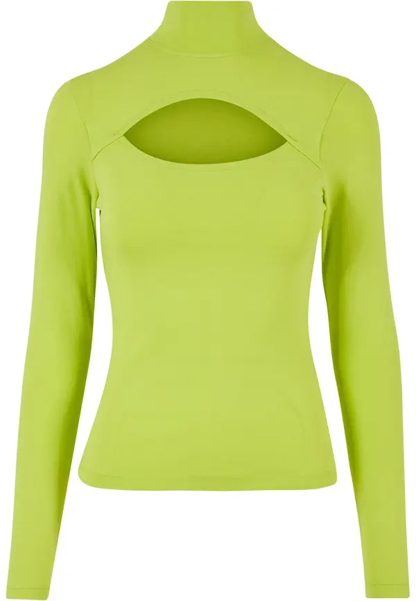 Urban Classics Women's turtleneck with long sleeves - yellow